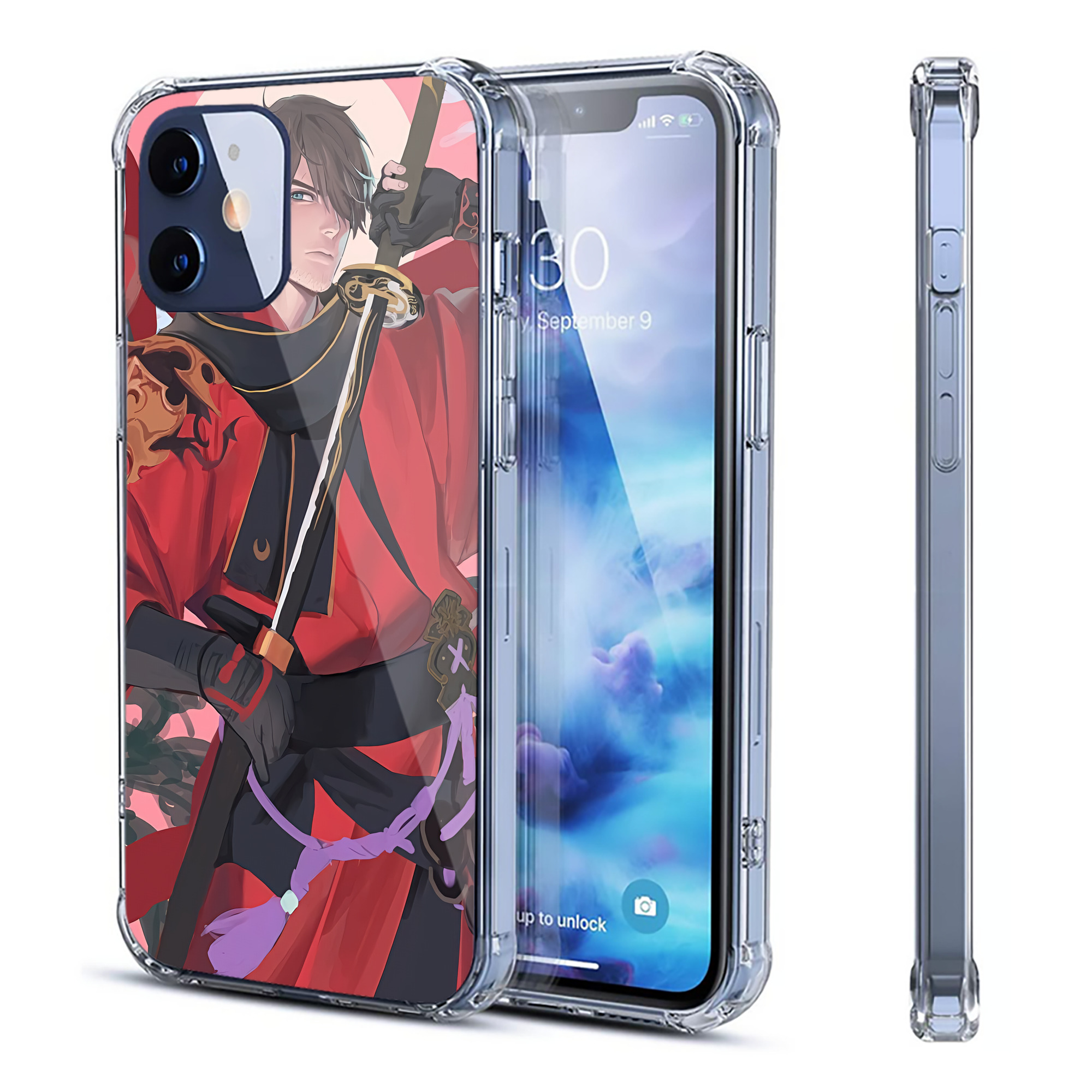 （画像用） 刀剣乱舞 Touken Ranbu 【iPhone 12シリーズ対応】透明スマホケース（クリアソフトケース）